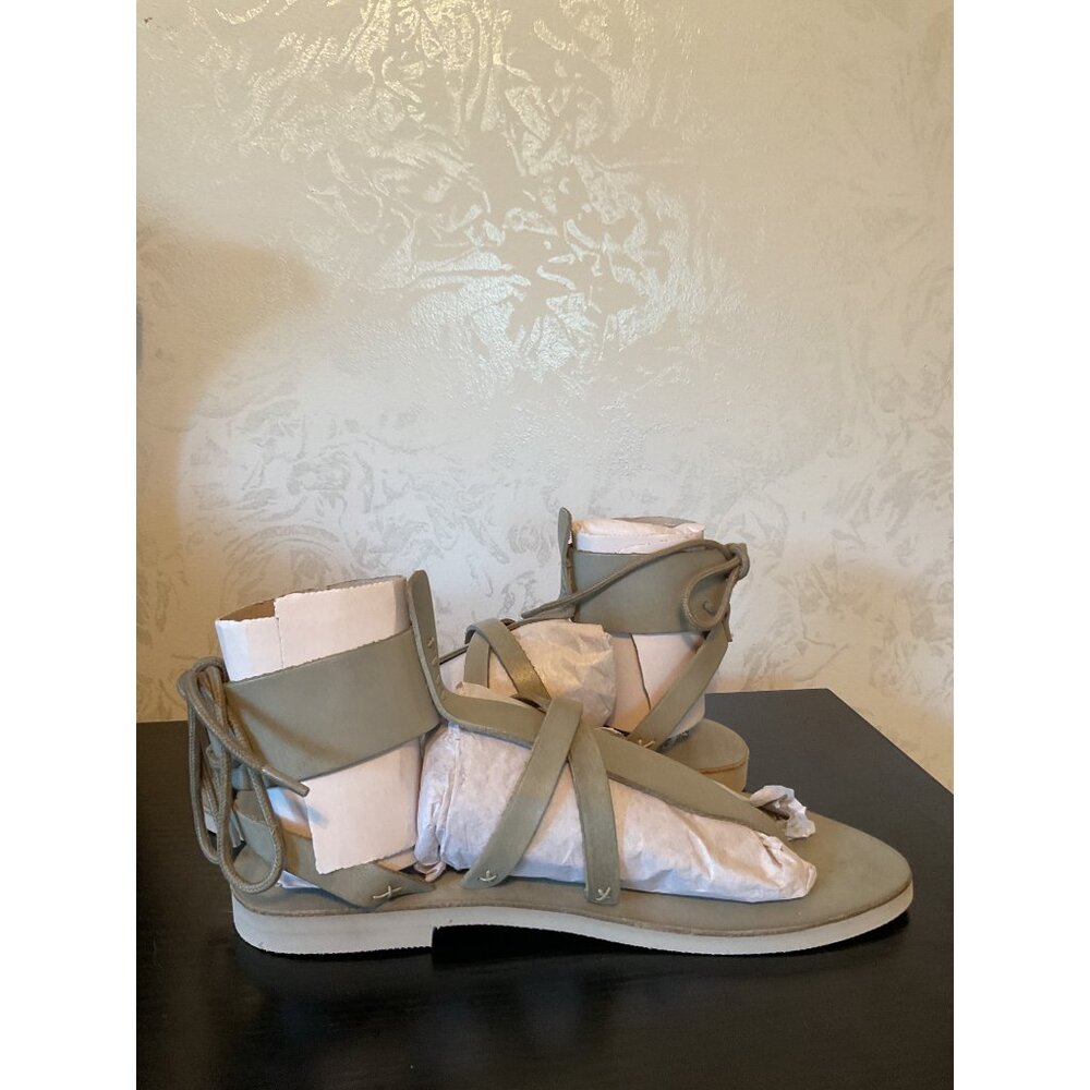 Free People Womens Vacation Day Wrap Sandals Gladiator Beige Size 38 EU